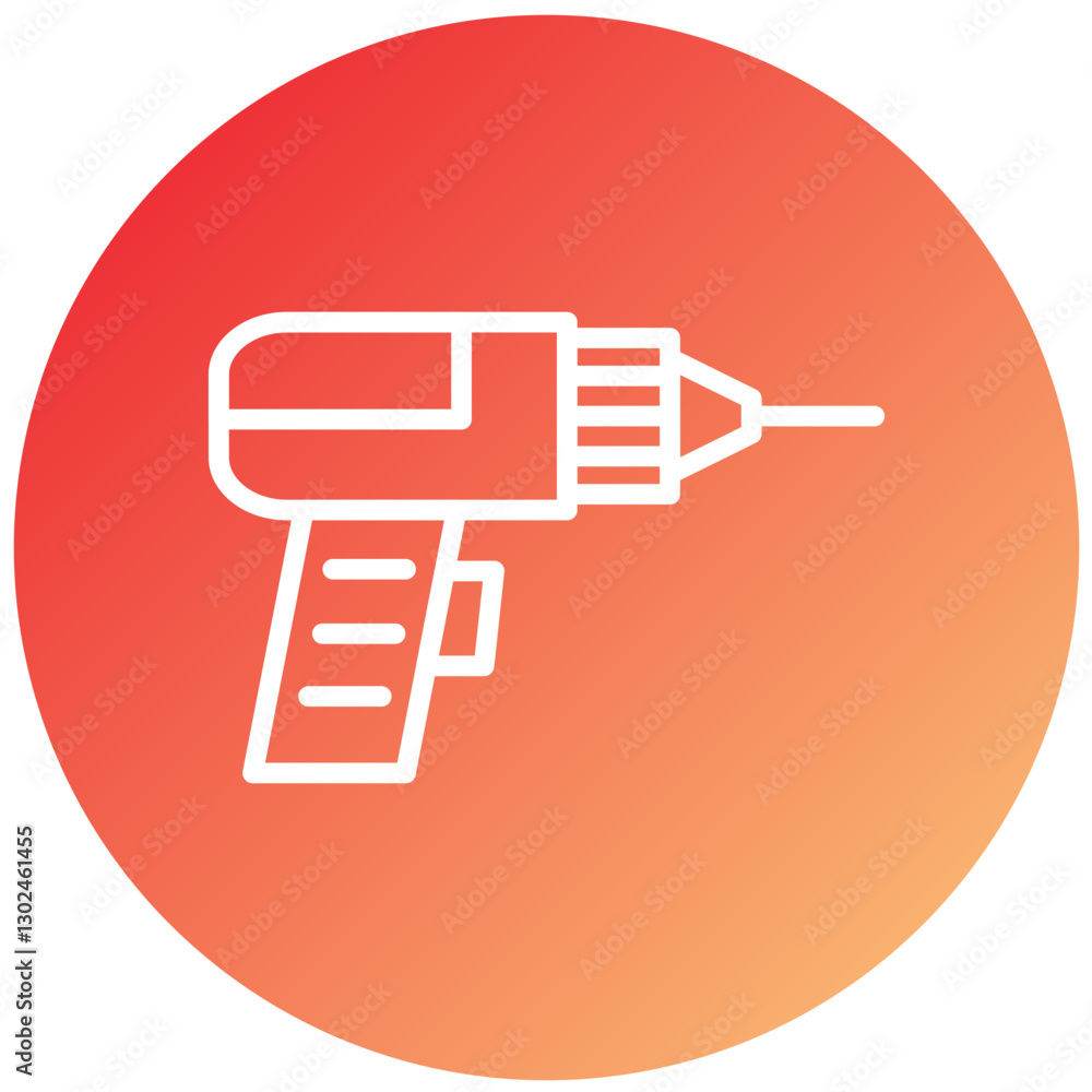 Vector Design Drill Machine Icon Style Vector Design Drill Machine Icon Style