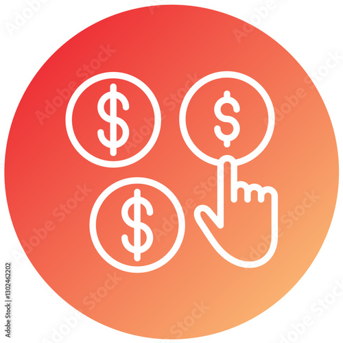 Vector Design Pay Per Click Icon Style