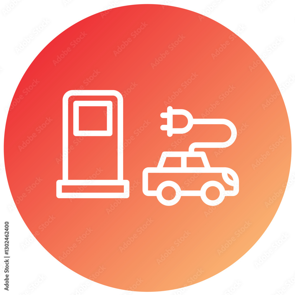 Vector Design Electric Station Icon Style Vector Design Electric Station Icon Style
