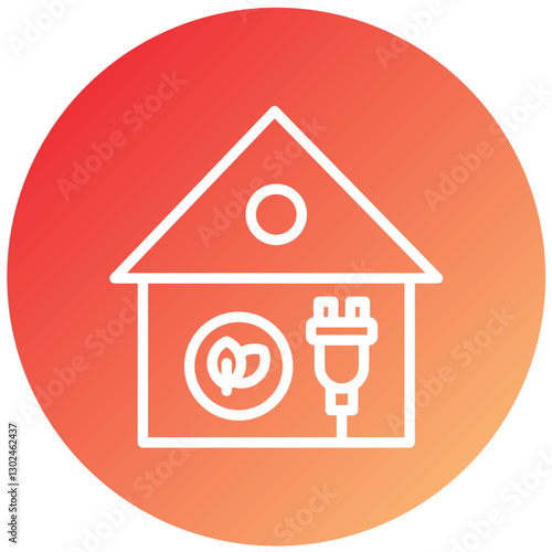 Vector Design Eco House Icon Style