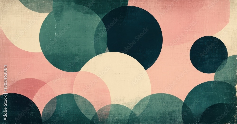 Retro minimalist abstract pattern circular geometric layers pastel pink muted olive green deep navy subtle glowing edges faded grainy texture Retro minimalist abstract pattern circular geometric layers pastel pink muted olive green deep navy subtle glowing edges faded grainy texture