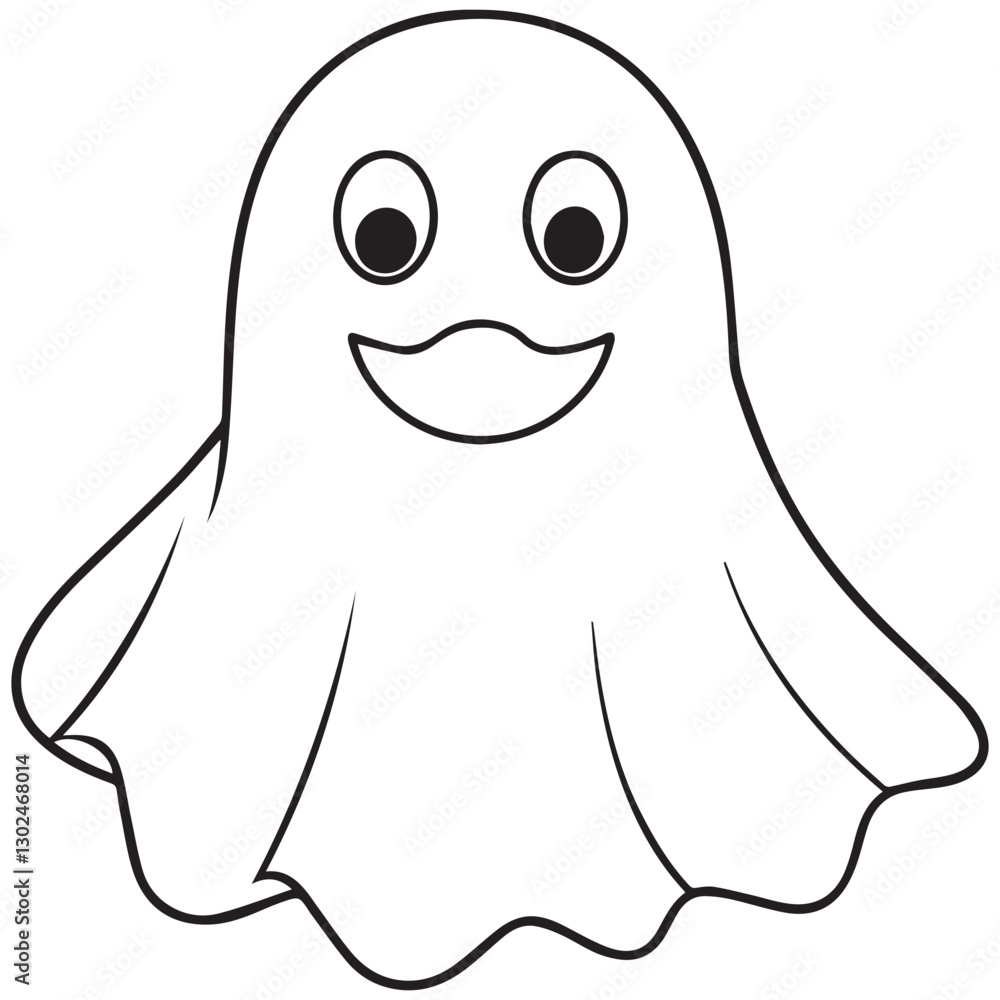 Boo, scary ghost flat vector illustration for Halloween, cartoon character for holiday. Boo, scary ghost flat vector illustration for Halloween, cartoon character for holiday.