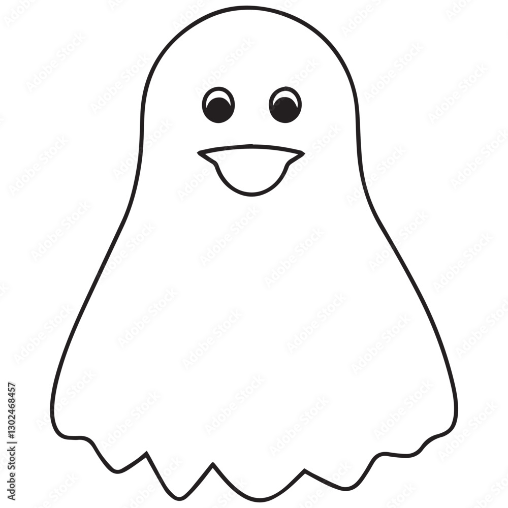 Boo, scary ghost flat vector illustration for Halloween, cartoon character for holiday. Boo, scary ghost flat vector illustration for Halloween, cartoon character for holiday.