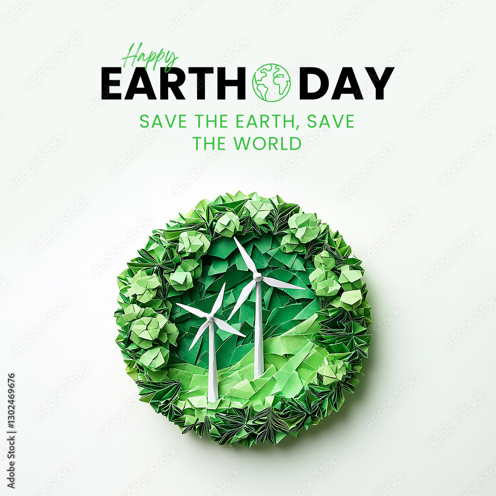 Obraz premium Happy Earth Day