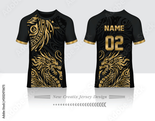 Vector futuristic abstract background pattern for sport jersey design