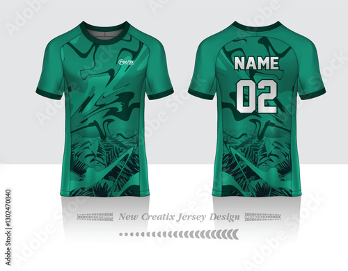 Vector futuristic abstract background pattern for sport jersey design