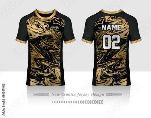 Vector futuristic abstract background pattern for sport jersey design
