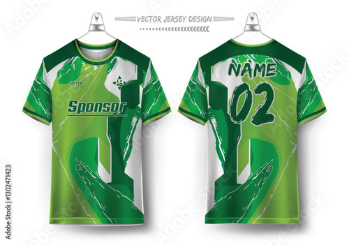 Vector futuristic abstract background pattern for sport jersey design