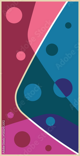 Abstract Colorful Background, Vector Template for Abstract Posters, Covers, Illustrations