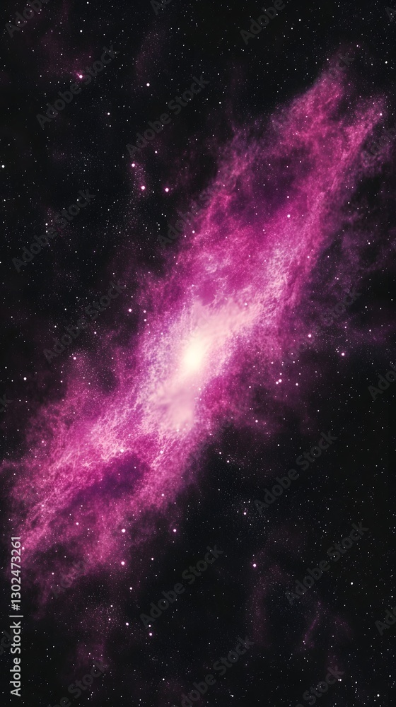 Obraz premium Celestial Nebula: A breathtaking image of a vibrant, luminous nebula in the depths of space, showcasing an explosion of colors and cosmic dust, suggesting the birth of stars