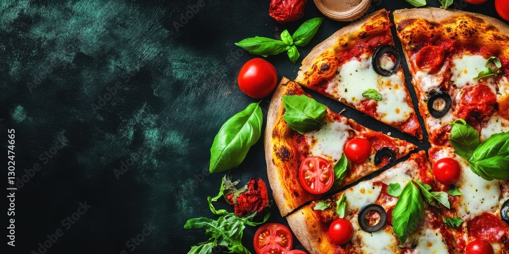 Fototapeta premium Rustic Salami Banner