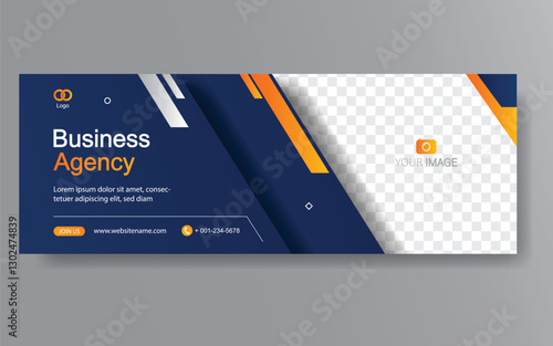 Vector abstract design web banner template. Web Design Elements - Header Design. Abstract geometric web banner template on grey background. Modern banner.