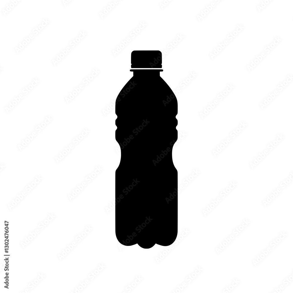 Silhouette of a water bottle: A sleek, minimalist silhouette of a water bottle, conveying simplicity and hydration, perfect for design elements. Silhouette of a water bottle: A sleek, minimalist silhouette of a water bottle, conveying simplicity and hydration, perfect for design elements.