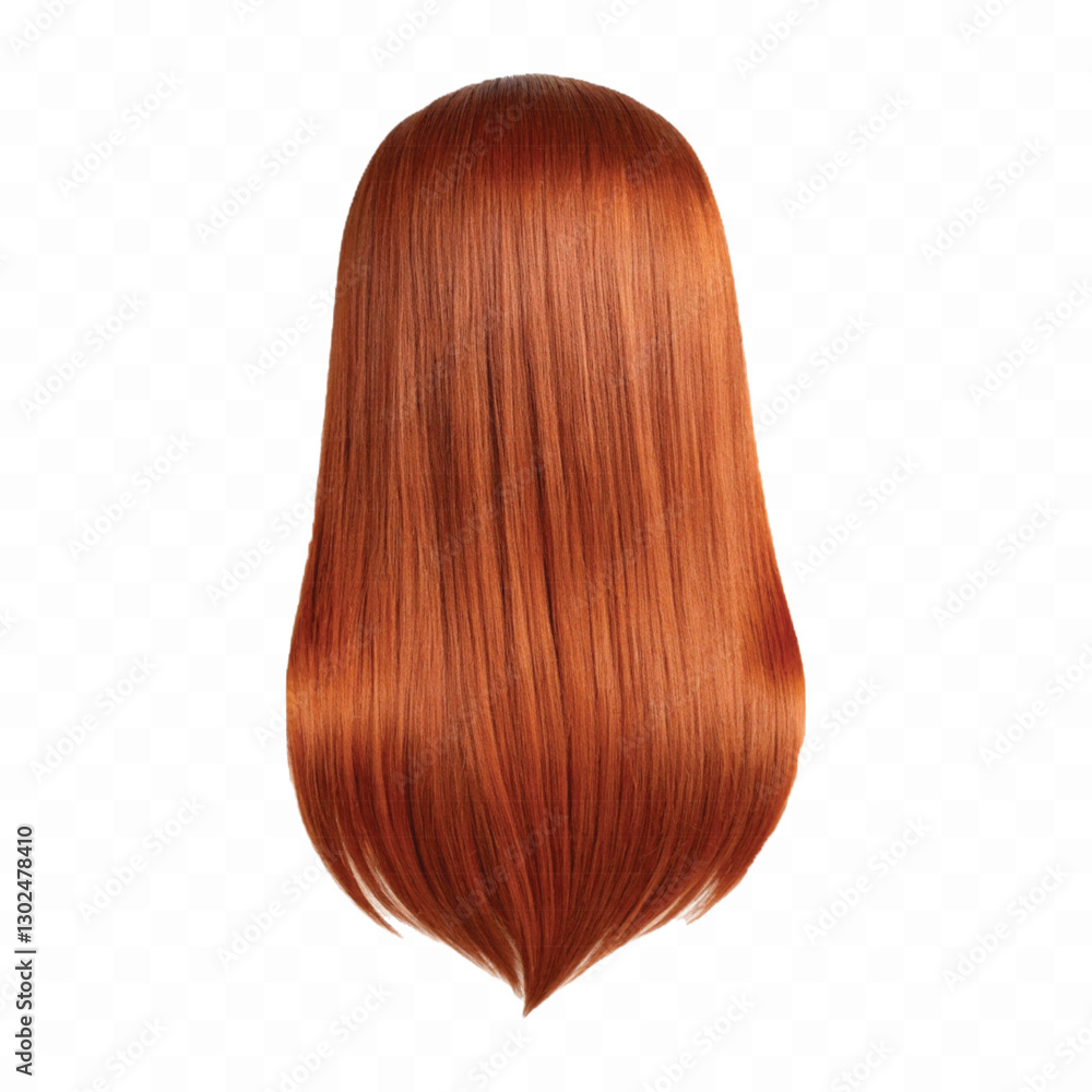 copper hair swatches in different colour style isolated on white background copper hair swatches in different colour style isolated on white background