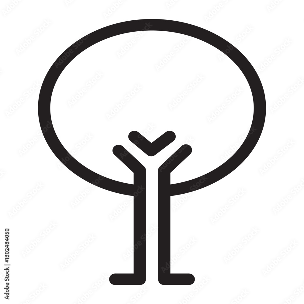 Flat tree icon illustrating environmental awareness, conservation, and natural landscapes. Flat tree icon illustrating environmental awareness, conservation, and natural landscapes.