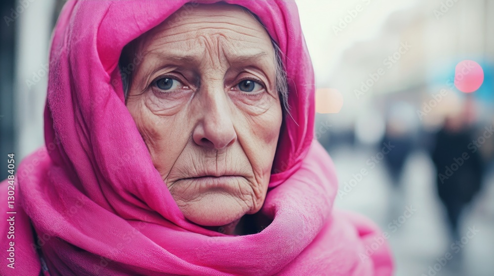 Capturing the essence of an 80 year old scandinavian woman with deep melancholy in natural light Capturing the essence of an 80 year old scandinavian woman with deep melancholy in natural light