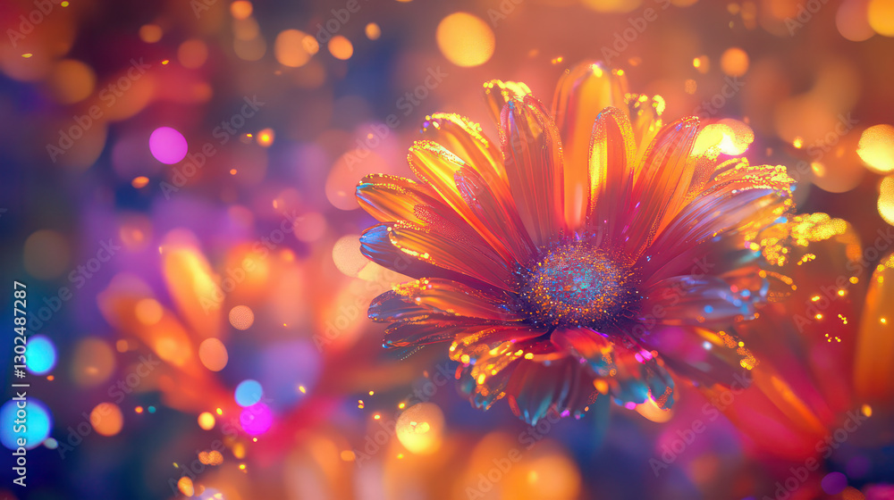 Obraz premium red flower background