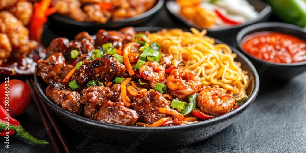 Fototapeta premium Asian Food Banner