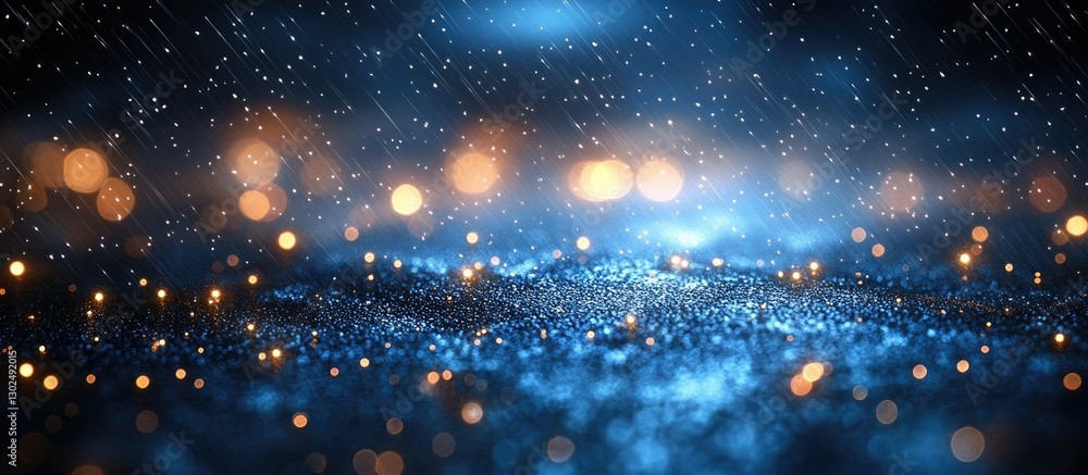 Abstract background with a vibrant mix of blue and orange lights, bokeh effects, and sparkling particles, evoking a dynamic and energetic atmosphere Abstract background with a vibrant mix of blue and orange lights, bokeh effects, and sparkling particles, evoking a dynamic and energetic atmosphere