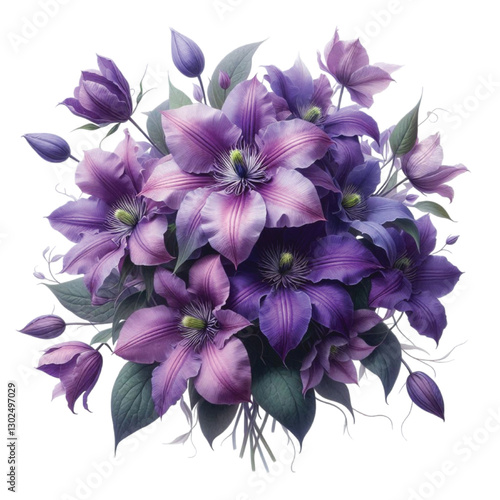 Clematis Bouquet vector