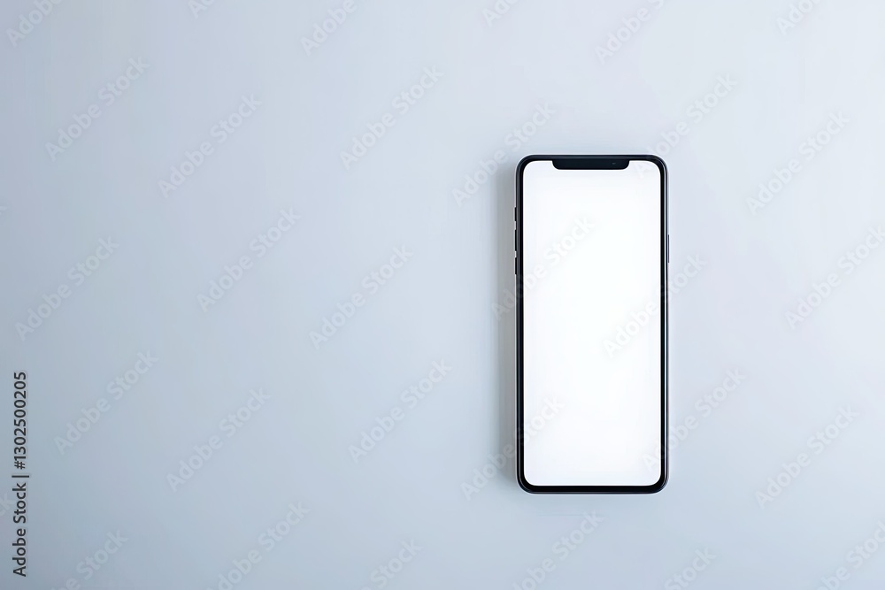 Ultra Hd Visual of Smartphone Blank Screen Isolate on White Background Ultra Hd Visual of Smartphone Blank Screen Isolate on White Background