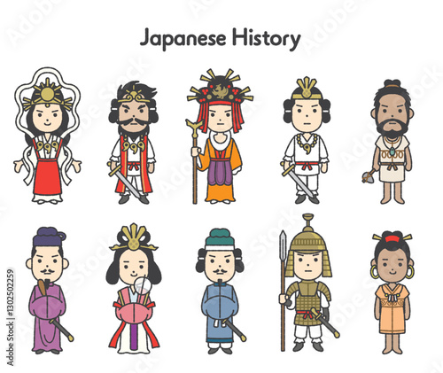 日本史全身イラスト1 原始〜古代