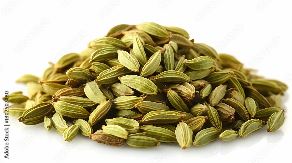 Green cardamom spice pile, cooking Green cardamom spice pile, cooking