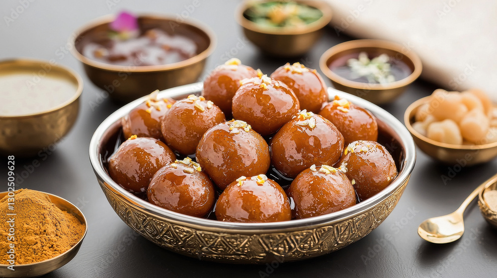 indian sweet gulab jamun in the bowl indian sweet gulab jamun in the bowl