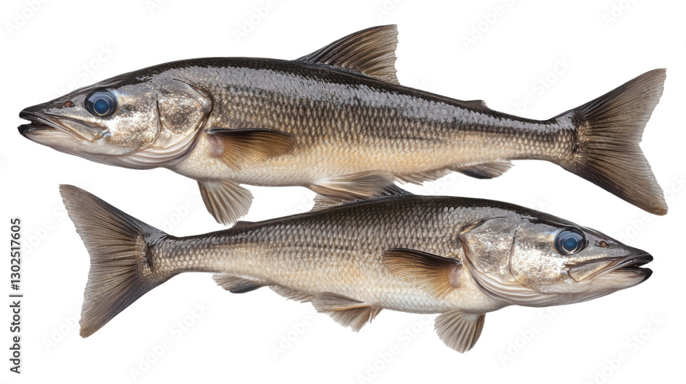 fresh fish on white background fresh fish on white background