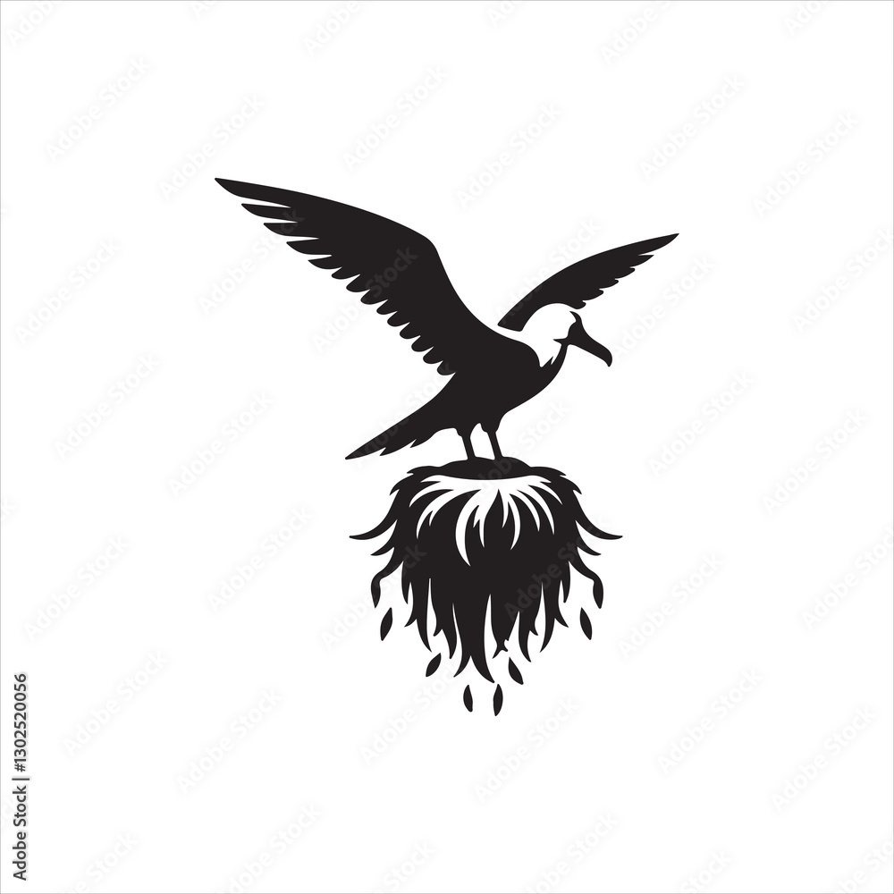 Obraz premium flying eagle vector illustration