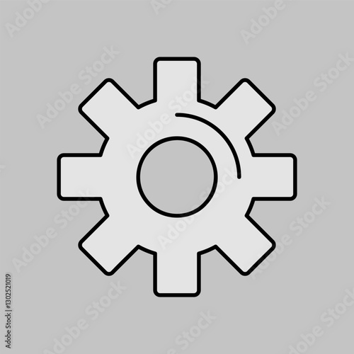 Settings icon with additional gears symbol