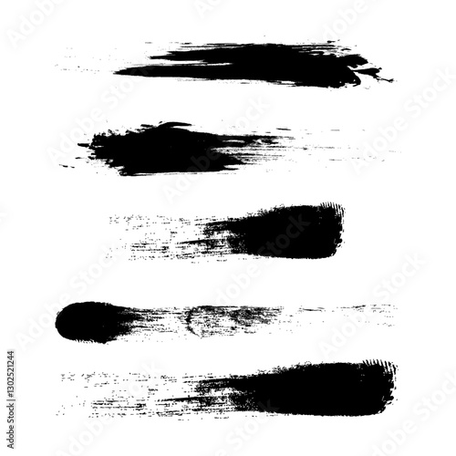 Vector diagonal strokes. Grunge design elements. Brushes. Eps 10