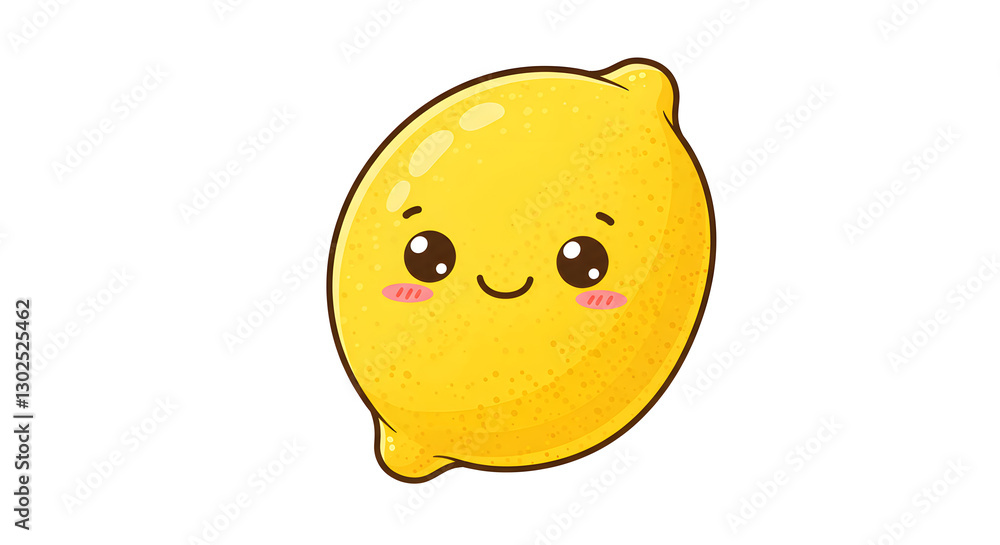 Cute Lemon Character Illustration Cute Lemon Character Illustration