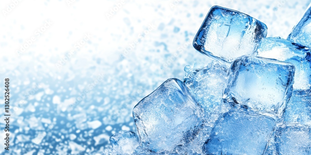 Frosted Ice Cubes Banner
