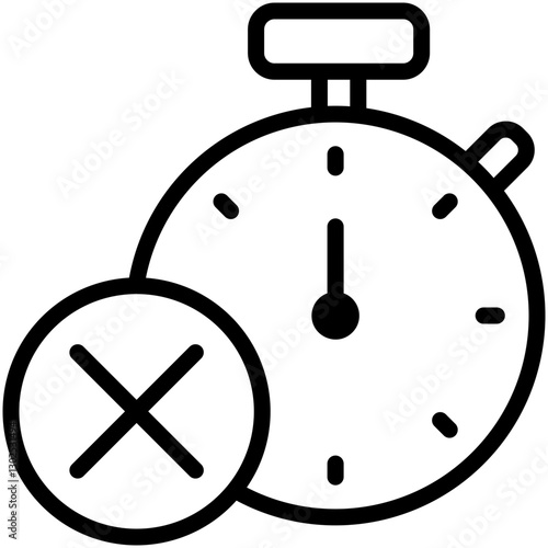 Run Out Outline Icon