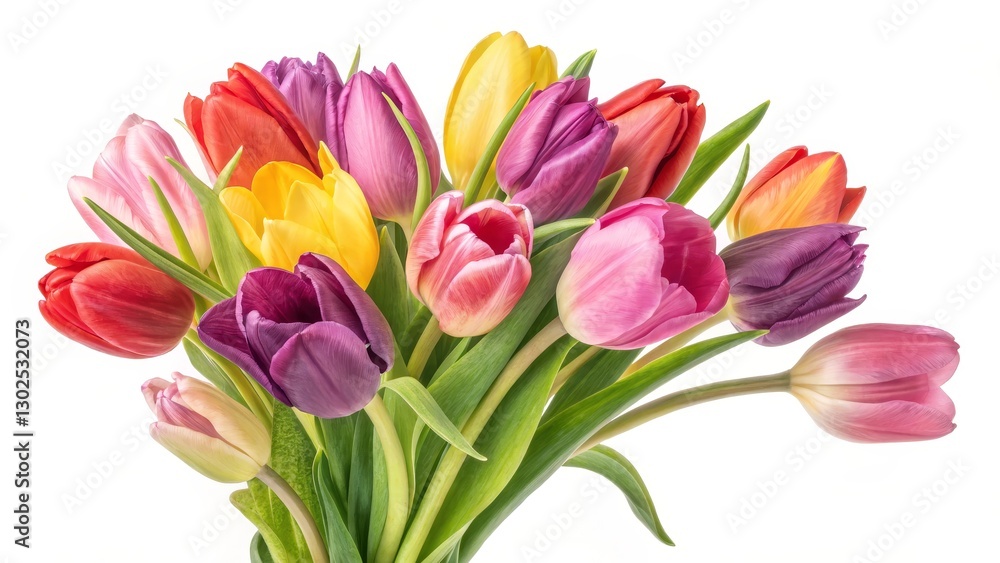 Vibrant Tulip Bouquet, Isolated on White Background, Spring Flowers, Floral Arrangement, Tulips Spring Flowers, Bouquet Vibrant Tulip Bouquet, Isolated on White Background, Spring Flowers, Floral Arrangement, Tulips Spring Flowers, Bouquet