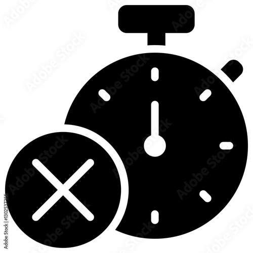 Run Out Glyph Icon