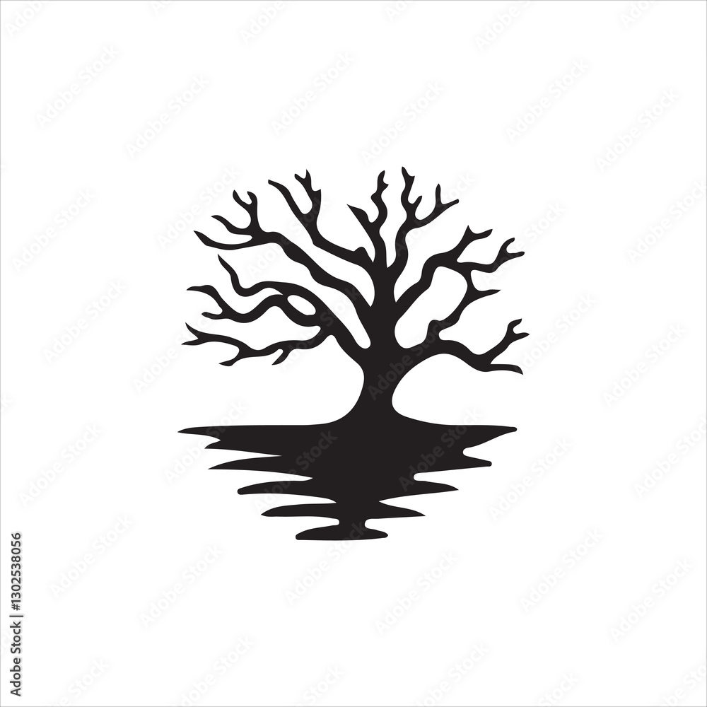 Fototapeta premium vector tree silhouette
