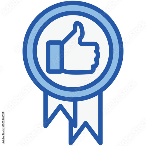 Unbeatable Blue White Icon