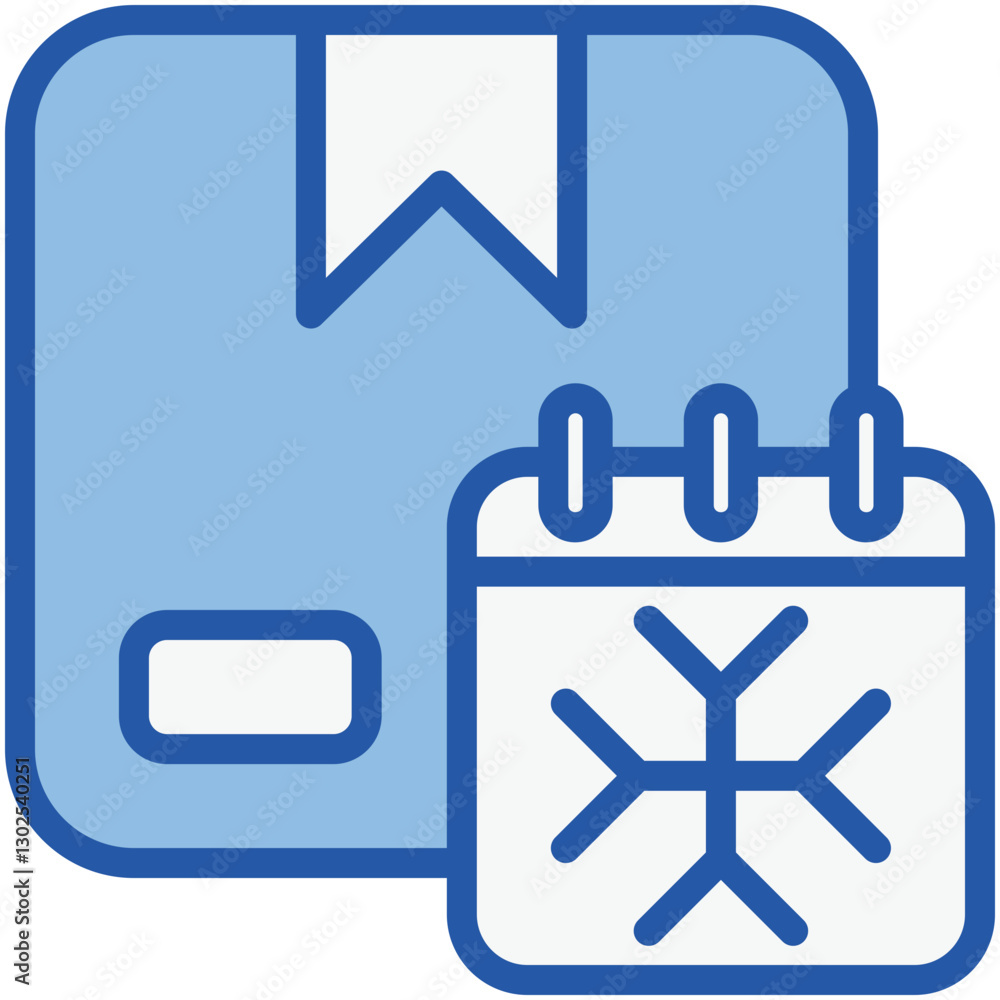 Seasonal Blue White Icon Seasonal Blue White Icon