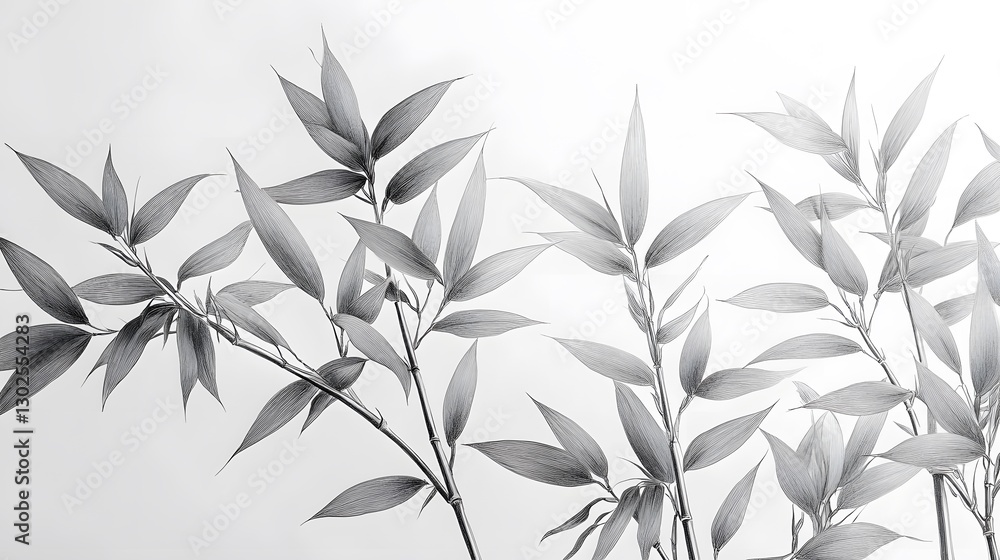 A Continuous Single Minimal Line Drawing of Bamboo Capturing the Essence of Nature's Elegance A Continuous Single Minimal Line Drawing of Bamboo Capturing the Essence of Nature's Elegance