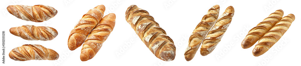 Freshly Baked Artisan Bread Sticks on Wooden Table, PNG bundle collection, Isolated on Transparent Background Freshly Baked Artisan Bread Sticks on Wooden Table, PNG bundle collection, Isolated on Transparent Background