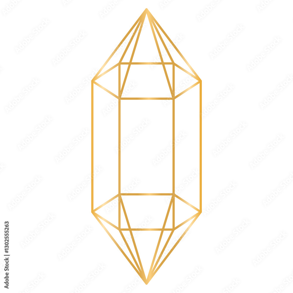 Geometric Gold Wireframe Shapes Geometric Gold Wireframe Shapes