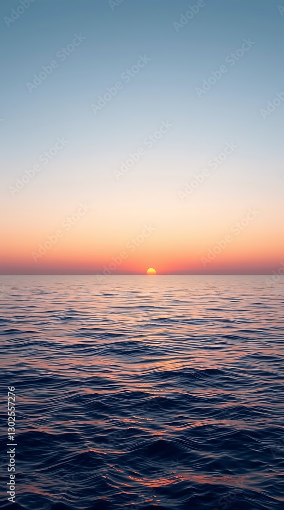 A Serene Background Depicting A Calm Ocean At Sunset, With Soft Orange And Pink Hues Reflecting On The Water'S Surface, Rendered In A Photorealistic Style, With A Wide Panoramic View. A Serene Background Depicting A Calm Ocean At Sunset, With Soft Orange And Pink Hues Reflecting On The Water'S Surface, Rendered In A Photorealistic Style, With A Wide Panoramic View.