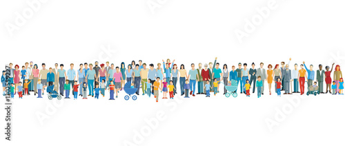 Familien, Freunde zusammen-.eps