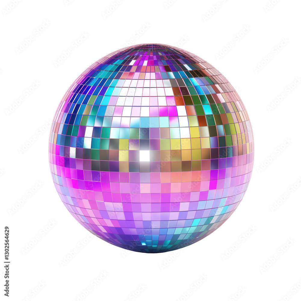 A futuristic disco ball on transparent background A futuristic disco ball on transparent background