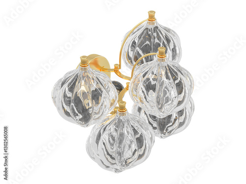 Caselli Sconce - Elegant Lighting Fixture Against black Background	
 photo