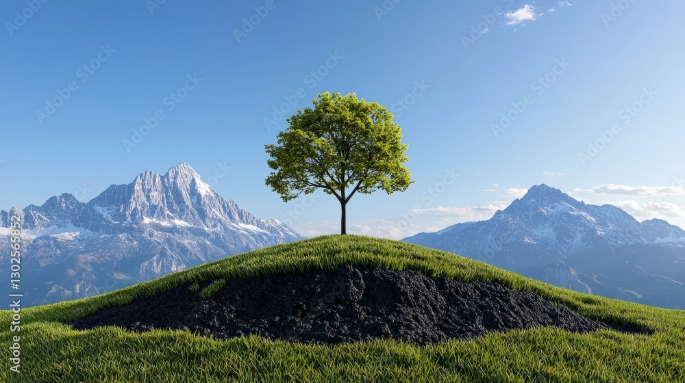 Obraz premium Environment Events - A global environmental summit with experts discussing climate change solutions.
