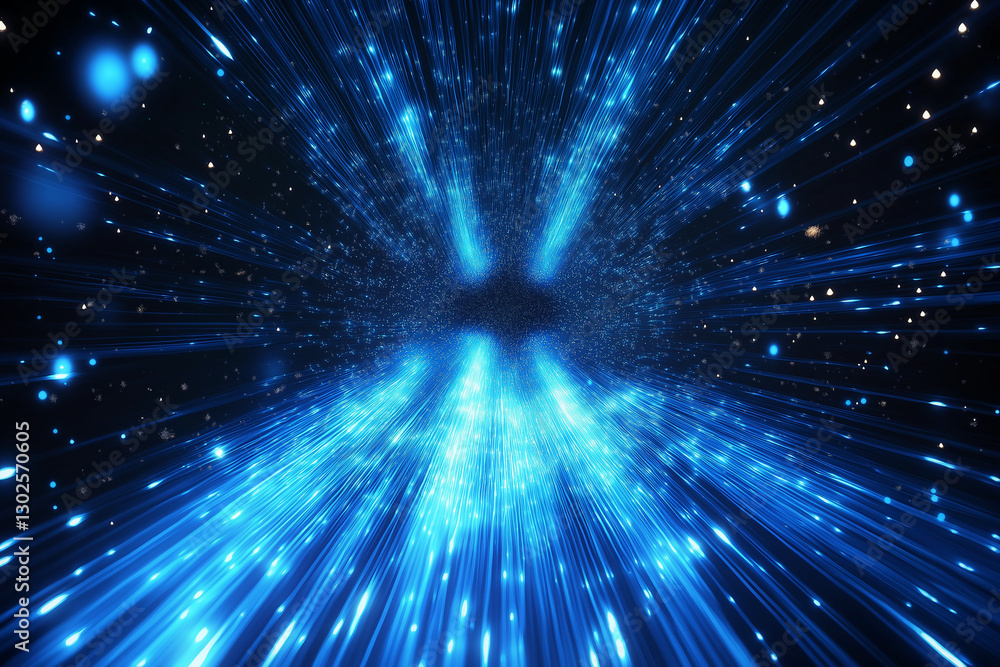 Brilliant blue energy stream that appears to cascade downward like a waterfall of light. Brilliant blue energy stream that appears to cascade downward like a waterfall of light.