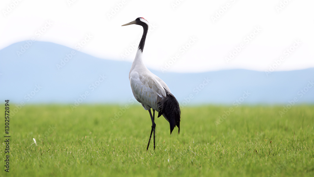 Fototapeta premium grey heron ardea cinerea